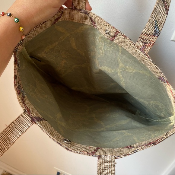 Vintage Beige Tote Bag with Artistic Design Ángels - Picture 7 of 7